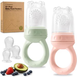 KeaBabies Baby Fruit Feeder 2pk, Si...