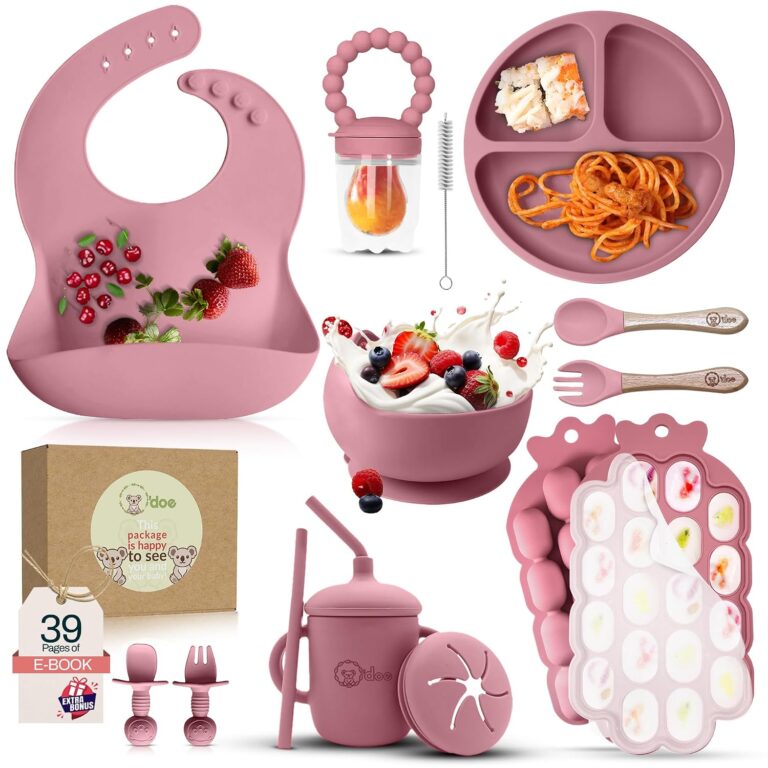 O'doe™Baby Weaning Set, 15 Pcs Silicone Baby Feeding Set