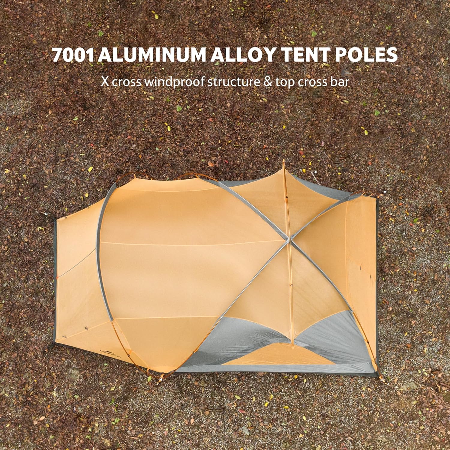 Naturehike KOTA 4/6/8 Person Camping Tent, Double Layer Waterproof 4 Person 6 Person 8 Person Tents for Camping, Large and Tall Family Tent with Vestibules Porch - Image 4