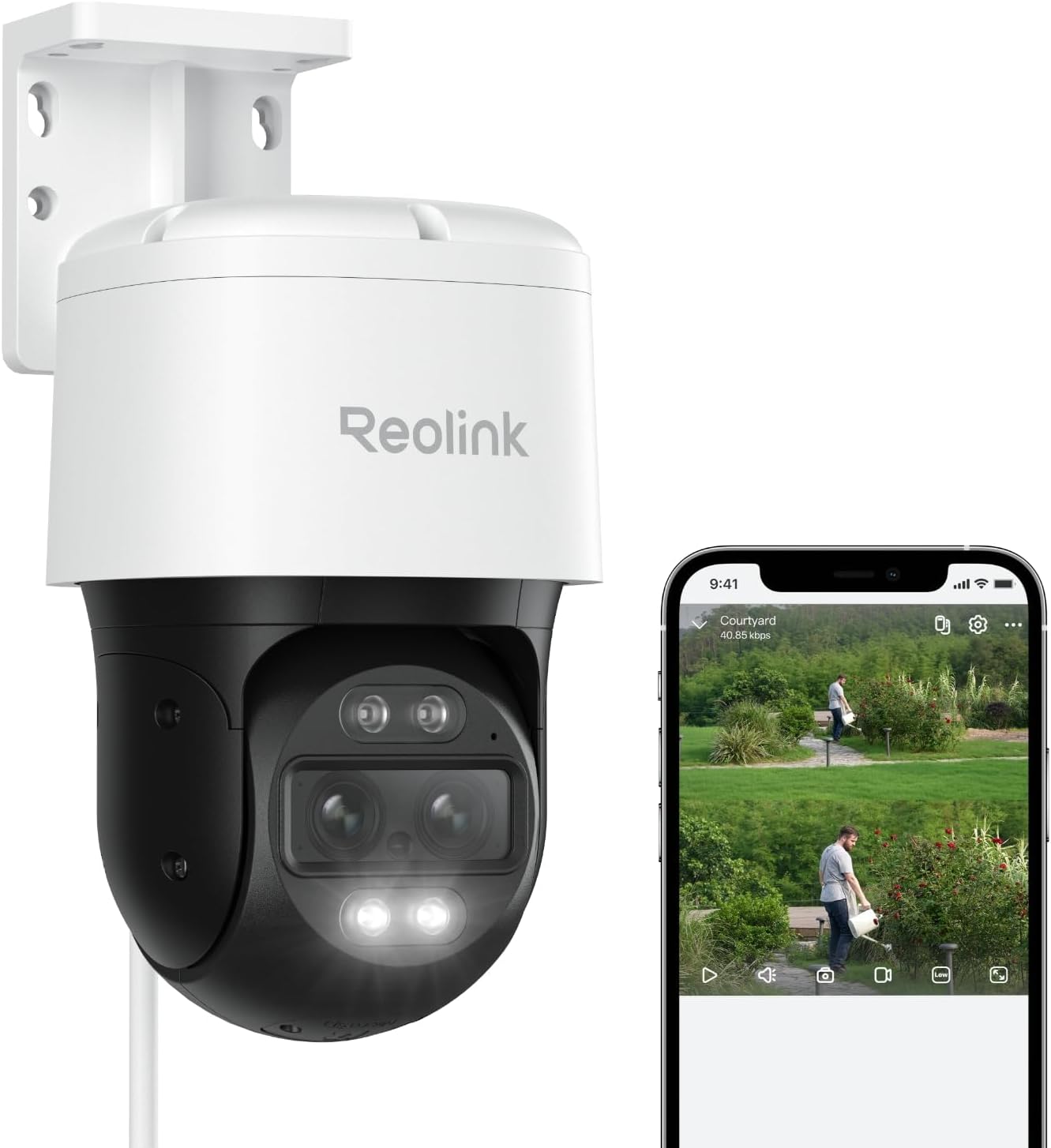 REOLINK TrackMix PoE Dual-Lens PTZ Security Camera 6X Hybrid Zoom Tracking