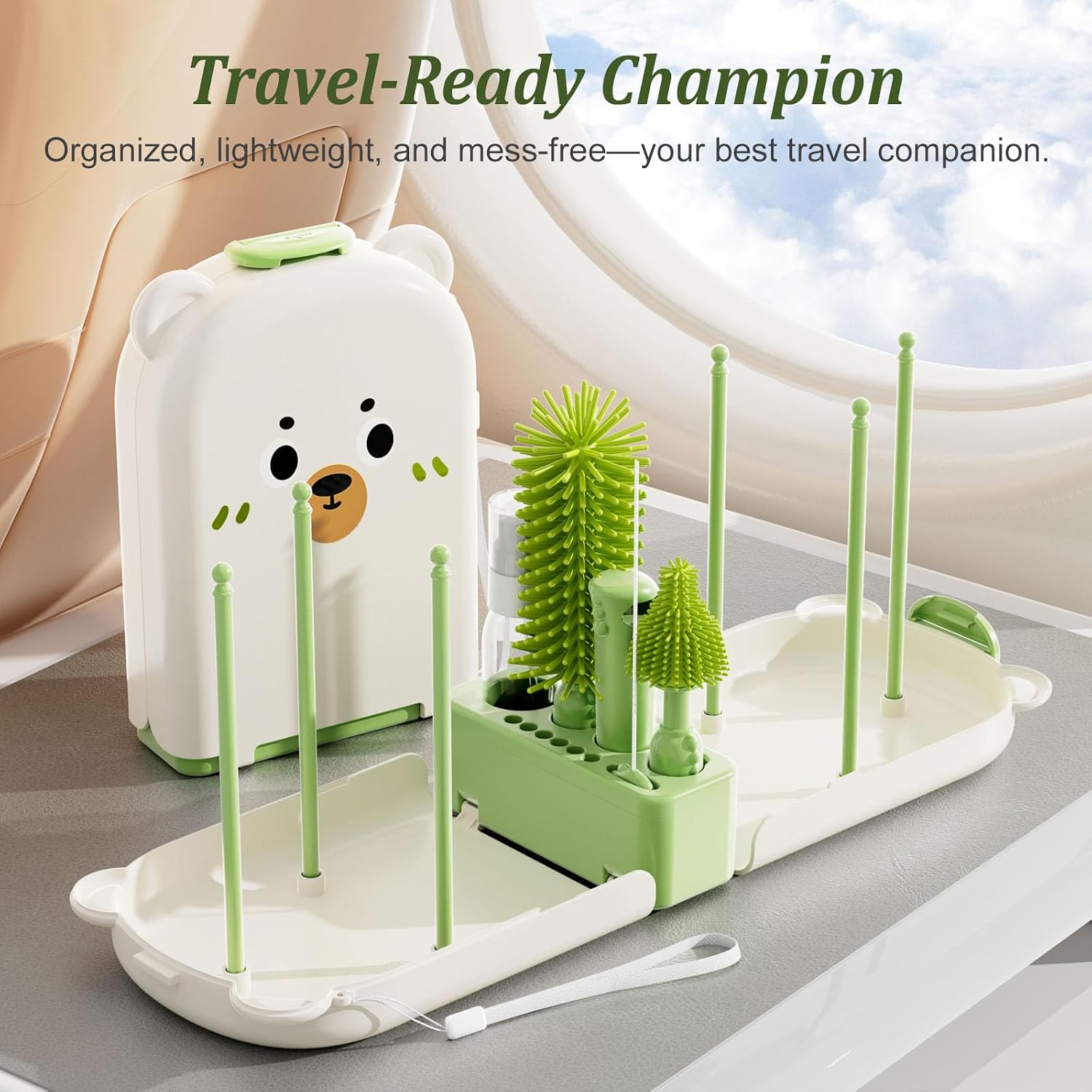 Travel Baby Bottle Cleaner Kit, 6-in-1 Brush Set for Bottles & Pumps - Image 7
