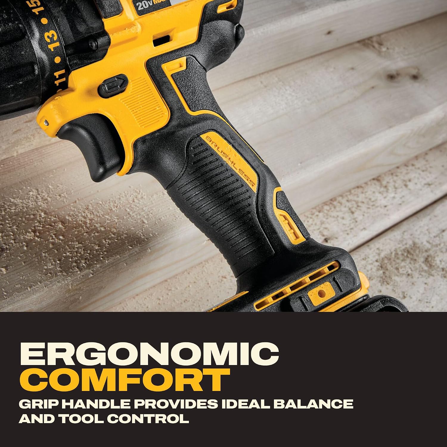 DEWALT 20V MAX Cordless Drill and Impact Driver, Power Drill Brushless 2-Tool Power Tool Combo Kit, Includes 2 Batteries, Charger and Bag (DCK277D2) - Image 6