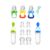 Food Feeder Baby Fruit Pacifier (3 Pcs) with 6 Different Sized Silicone Pacifiers 2 PCS Dispensing Spoon 90ML Spoons Clip Infant Teething Feeders -Blue