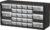 Akro-Mils 26-Drawer Plastic Storage Cabinet, 20″W x 6″D x 10″H, Black