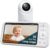Jartoo 2K 5.5″ Video Baby Monitor with Camera and Audio,AI Cry Detect 1860ft Long Range Baby Monitor No WiFi Baby Camera Wireless,Clear Night Vision,ANC, 2-Way Talk,White Noise,6000mAh [2025 New]