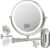 9” 30X/1X Wall Mounted Height Adjustable Lighted Magnifying Makeup Mirror