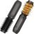 Dongxw Cordless Hot Brush – Travel Portable Hair Straightener Brush, 4 Temperatures | Fast Heating, Anti-Scald, and Anti-Frizz, Cordless Straightener Tool for Travel, Date, Work – Classic Black