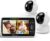 iFamily 5″Split Screen Baby Monitor with 2 Cameras and Audio n Night Vision