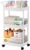 Volnamal Diaper Caddy, 3 Tier Rolling Cart for Baby Essentials, Off-White