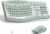 Wireless Keyboard and Mouse Combo Silent Ergonomic Curved Design for Office