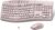 Wireless Keyboard and Mouse Combo, 2.4G Quiet Ergonomic Curved Keys(Pink)