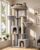 Globlazer C64 Heavy Duty Corner Cat Tree, 64in Large Cat Tower, Light Grey
