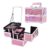 Joligrace Makeup Case Organizer Makeup Box Cosmetic Train Case with Mirror