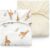Momcozy Crib Sheets 52″x28″, 2 Pack Muslin Crib Sheets for Baby Nursery