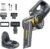 Fanttik Fold V10 Ultra Deluxe Handheld Vacuum Cordless, 17kPa Suction Power, Charging Base, Pivot Nozzle, Up to 35 Mins Runtime, Smart LED Display, Cordless Dustbuster Vacuum for Home, Car