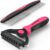 Docrok Pet Grooming Brush and Metal Comb Combo for Dogs & Cats, Pink
