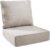 6″ Thick Patio Chair Cushions – 22″* 24″ Patio Furniture Cushions with Water Resistant & Removable Cover, 28D High Density Sponge Patio Cushion for Outdoor Furniture Couch Chair Beige