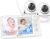 HelloBaby No WiFi Baby Monitor 2 Cameras, 6″ Split Screen 30H Battery