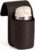 Leather Car Door Cup Holder for Window, Wide-Mouth Organizer for Drinks & Phone (Brown)