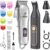 Dog Clippers Grooming Kit with Paw Trimmer for Thick/Matted/Knotted/Hair
