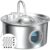 Pet Water Fountain Stainless Steel: 8 Filters + 8 Sponges Cat Fountains