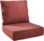 6″ Thick Outdoor Chair Cushions – 22″* 24″ Patio Furniture Cushions with Water Resistant & Removable Cover, 28D High Density Sponge Patio Cushion for Outdoor Furniture Couch Chair Red