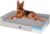 Veehoo Orthopedic Dog Bed for Senior Dog, 7″ XXL Memory Foam Bed with Sides