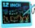 Bravokids 12 Inch LCD Writing Tablet for 3 Year Olds – Electronic Drawing Pad and Doodle Board as Educational Birthday Gifts for Girls and Boys (Blue)