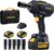 JESIMAIK Cordless Impact Wrench, 1475Ft-lbs (2000N.m) 1/2″ Brushless High Torque Impact Wrench with 2×4.0Ah Batteries, Impact Gun with 4 Impact Modes & 5 Sockets for Truck RV Car Heavy Construction