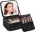 Chomeiu Makeup Bag with LED Mirror, Cosmetic Travel Bag for Women, Black