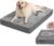 Waterproof Outdoor Dog Bed Large Sized, Washable Crate Pad 35″ Orthopedic