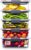 Rubbermaid Brilliance Tritan Plastic Food Storage Containers BPA Free Airtight Lids Ideal for Lunch Meal Prep & Leftovers Set of 5 (3.2 Cup)
