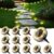 Peasur Mini Solar Ground Lights, 12 Pack Flat Solar Disc Lights Outdoor Waterproof, 2.3 Inch Small Solar Garden Lights Landscape Lighting for Outside Pathway Garden Yard Lawn Walkway,Warm White