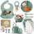O’doe Baby Weaning Set – 15 Pcs Silicone Baby Feeding Set with Suction Plate, Bowl, Bib, Sippy Cup, Fruit Feeder & Freezer Tray – Baby Plates and Bowls Set for 3M+ | BPA-Free Baby Dishes & Utensils