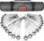 GRENPRO 22PC Ratcheting Wrench Set SAE&Metric Combination Open End Wrenches