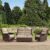 HILLGA Luxury High Back Patio Furniture Set with 6-Inch Thick Cushion